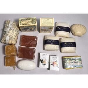 Collectible Soaps 16 Pc Lot Soap Collection Bath & Body & Facial Cleansing Bars